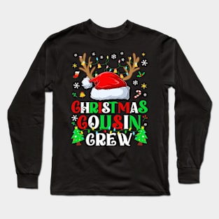 Cousin Crew Christmas Santa Squad Reindeer Long Sleeve T-Shirt